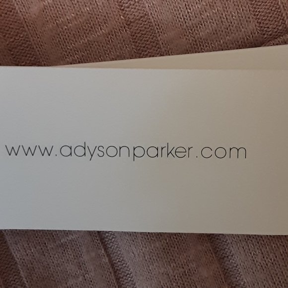 Adyson Parker New Suede Touch Wide Leg Ribbed Pants ElasticTie Waist NWT Size XL - Picture 11 of 16